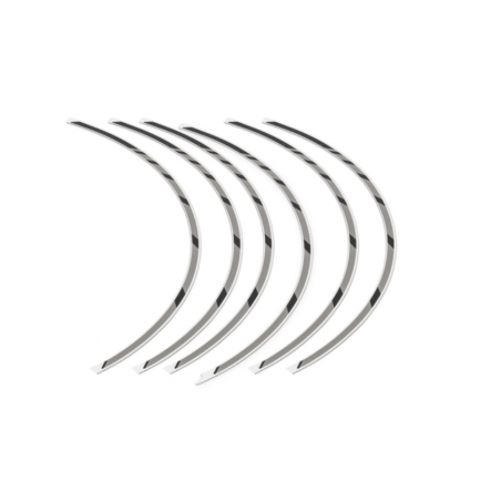 LISERES DE JANTE AVANT 19" GRIS/NOIR