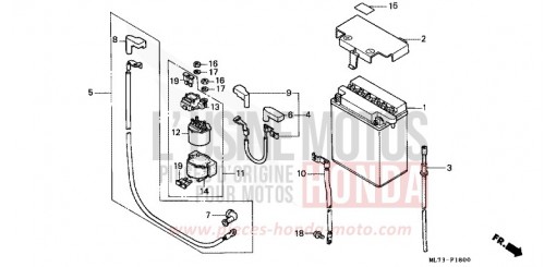 BATTERIE VFR750FG de 1986