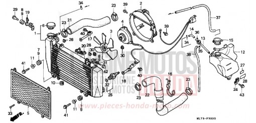 RADIATEUR VFR750FG de 1986