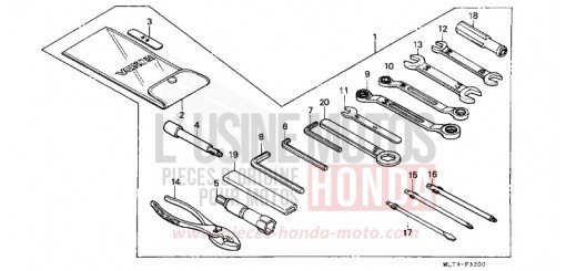 OUTILS VFR750FG de 1986