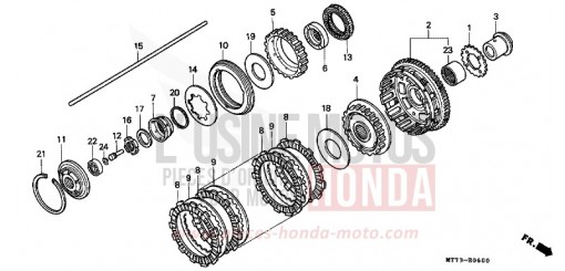 EMBRAYAGE NR750N de 1992