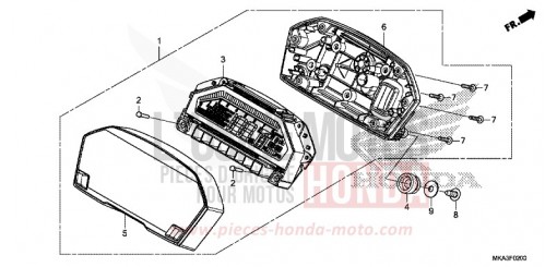 COMPTEUR NC750XAG de 2016