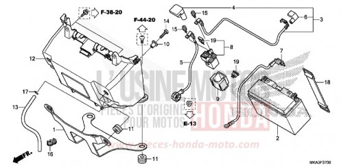 BATTERIE NC750XAH de 2017