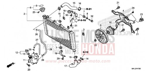 RADIATEUR NC750XAK de 2019