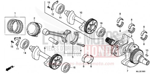 VILEBREQUIN/PISTON NC750XAE de 2014