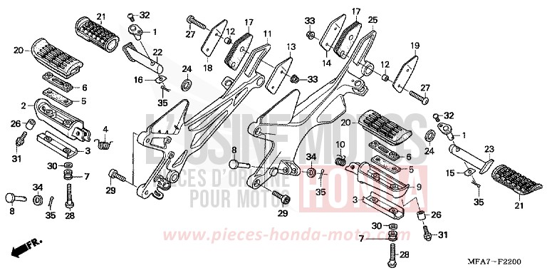 MARCHE de CBF1000 QUASAR SILVER METALLIC (NHA48) de 2006