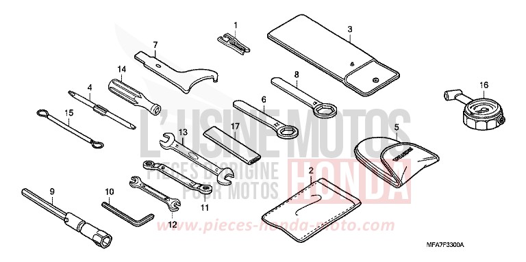 OUTILS de CBF1000 QUASAR SILVER METALLIC (NHA48) 2006
