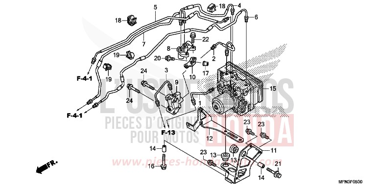 MODULATEUR ABS de CB1000R PEARL SIENA RED (R320X) 2015
