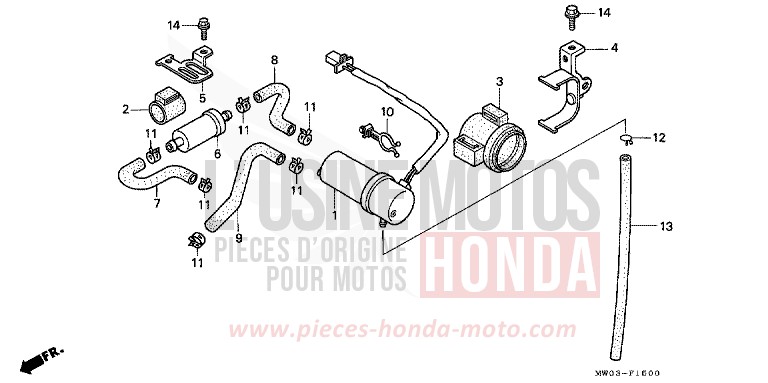 POMPE A CARBURANT de Fireblade ROSS WHITE (NH196H) 1992