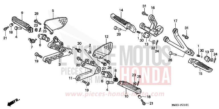 MARCHE (2) de Fireblade SANDY BEIGE METALLIC (YR125K) de 1994