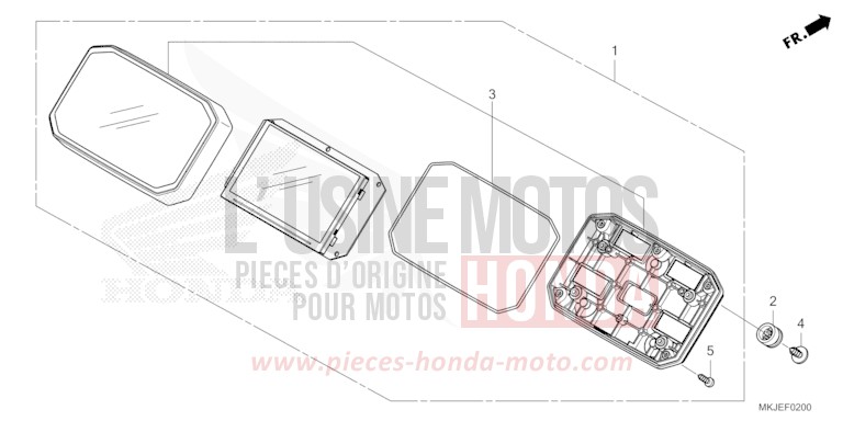 COMPTEUR de CB1000R MAT BETA SILVER METALLIC (NHC08) de 2021