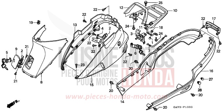 HOUSSE DE CARROSSERIE de BALI PEARL SOPHIS GREEN (BG110) 1996