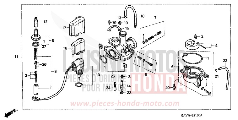 CARBURATEUR de BALI IMPERIAL MAGENTA (RP156) 1997