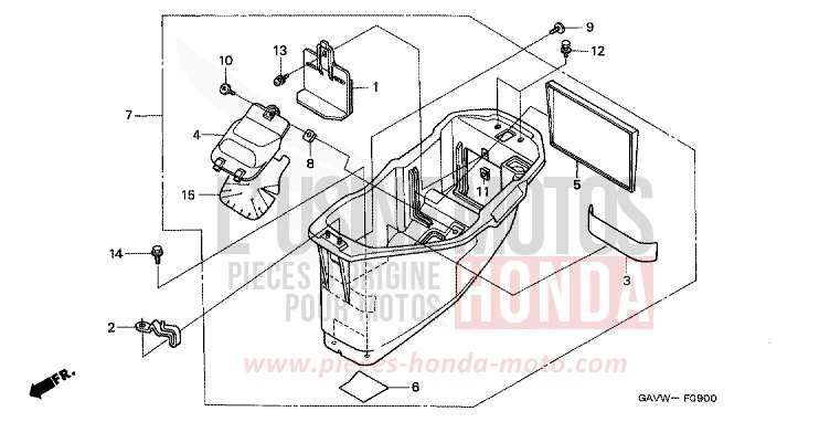 COMPARTIMENT A BAGAGES de BALI PEARL CONIFER GREEN (G161) 1998