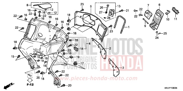 BOITE INTERIEURE de S-Wing PEARL COOL WHITE (NHA16) 2011