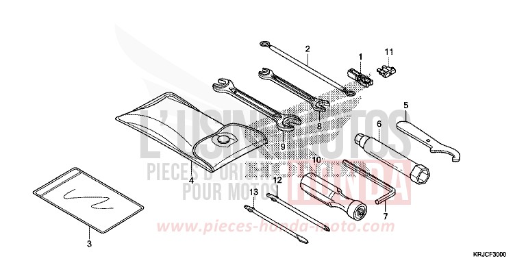 OUTILS de S-Wing PEARL COOL WHITE (NHA16) 2012