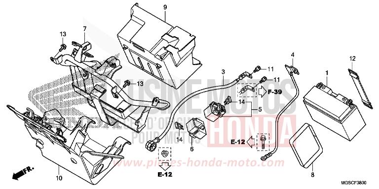 BATTERIE de Integra CANDY GRACEFUL RED-U (R151) 2012