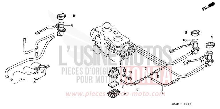 VALVE SOLENOIDE de Goldwing CANDY SPECTRA RED (R176K) de 1997