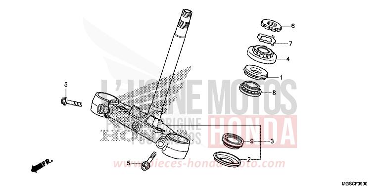 TIGE DE DIRECTION de Integra PEARL COSMIC BLACK (NHA64) 2012