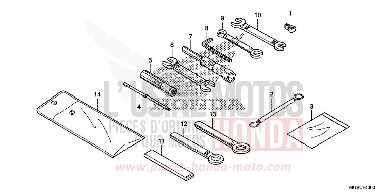 OUTIL de Integra PEARL COSMIC BLACK (NHA64) de 2012