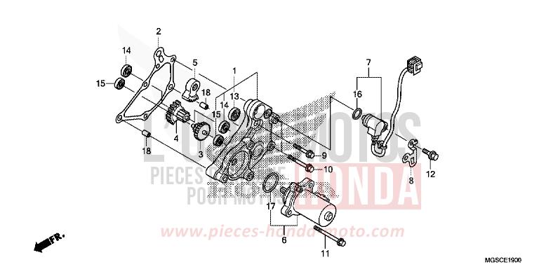 DEMULTIPLICATEUR de Integra PEARL SUNBEAM WHITE (NHA66) de 2012
