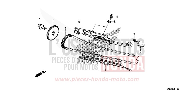 CHAINE A CAMES/TENDEUR de Integra PEARL SUNBEAM WHITE (NHA66) de 2013