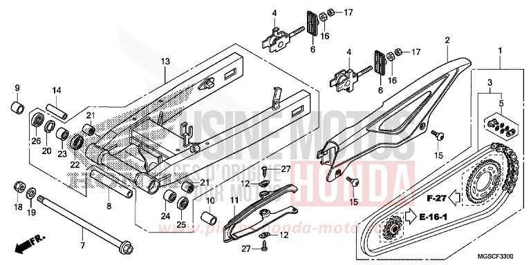 BRAS OSCILLANT de Integra PEARL SUNBEAM WHITE (NHA66) de 2013