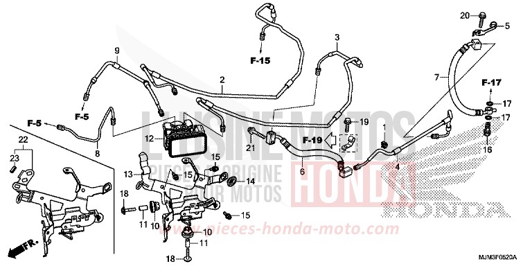 MODULATEUR ABS de VFR800F DARKNESS BLACK METALLIC (NH463) 2014