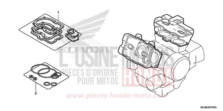 TROUSSE DE JOINT A de VFR800F VICTORY RED (R334) 2017