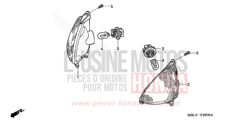 CLIGNOTANT de Deauville PENNANT RED METALLIC (R247) 2002