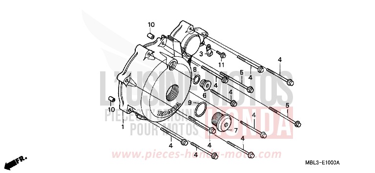 PANNEAU CARTER-MOTEUR G. de Deauville SEVILLA BLUE MATALLIC (PB297) de 2004