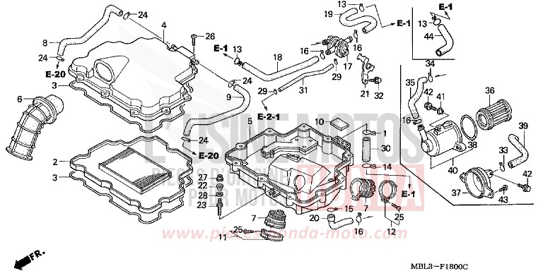 FILTRE A AIR de Deauville PEARL RASPBERRY BLACK (RP147) 1998