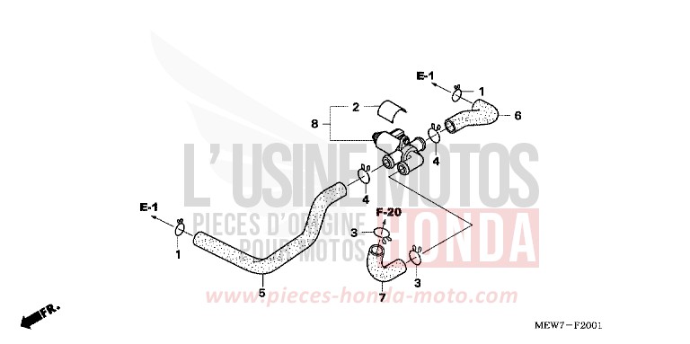 VALVE INJECTION D'AIR de Deauville SHASTA WHITE (NH138) 2008