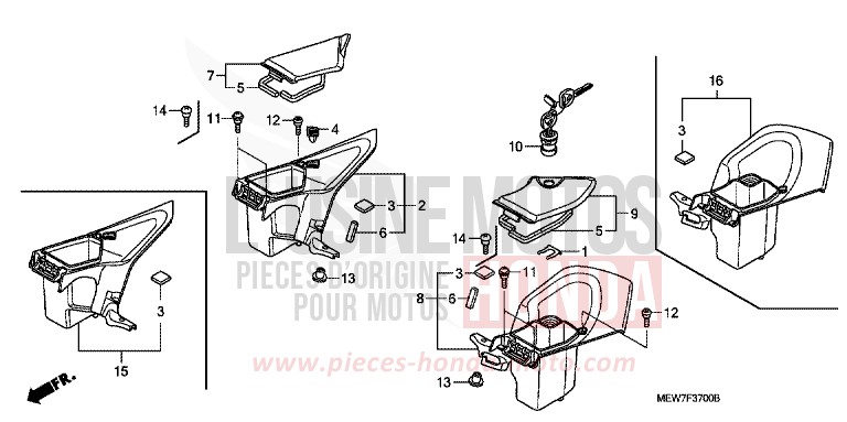 POCHE DE CARENAGE de Deauville SHASTA WHITE (NH138) de 2008