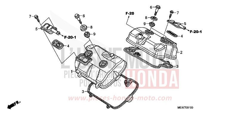COUVERCLE DE CULASSE de Deauville SPANGLE SILVER METALLIC (NHA49) de 2010