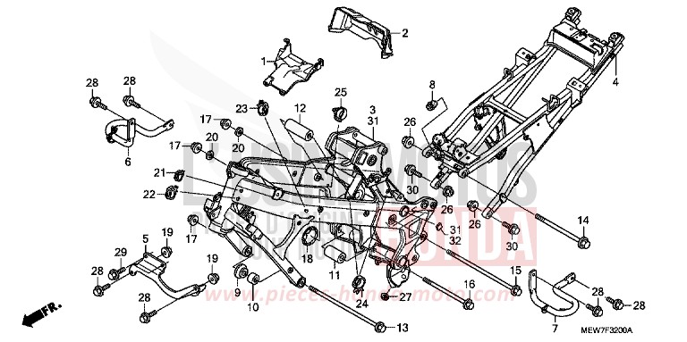 CARROSSERIE DE CHASSIS de Deauville SPANGLE SILVER METALLIC (NHA49) 2008