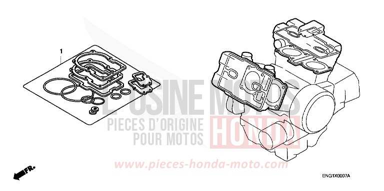 TROUSSE DE JOINT A de VFR800F PEARL PRISM BLACK (NH418) 1999