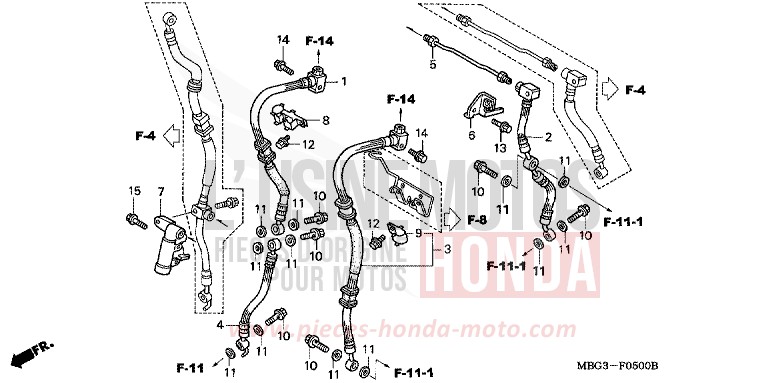 VALVE DE DELAI de VFR800F ITALIAN RED (R157) 2000