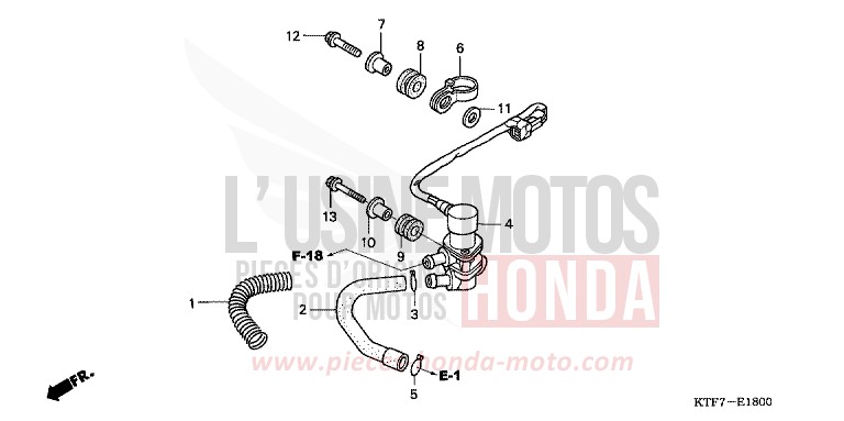 VALVE SOLENOIDE de SH125 CYNOS GRAY METALLIC (NH400) 2005