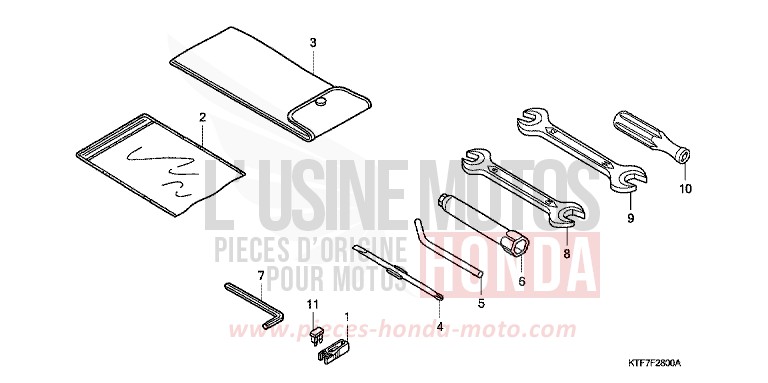 OUTILS de SH125 CYNOS GRAY METALLIC (NH400) 2005