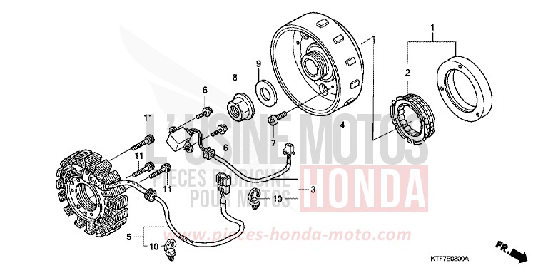GENERATRICE de SH125 INTERSTELLAR BLACK METALLIC (NHA12) 2006