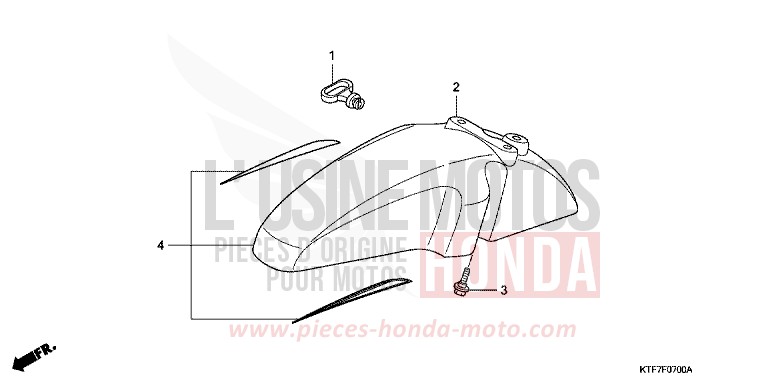 AILE AVANT de SH125 PEARL SIENA RED (R320) 2008