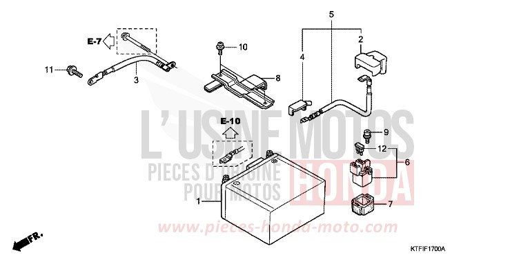 BATTERIE de SH125 PEARL COOL WHITE (NHA16) 2010
