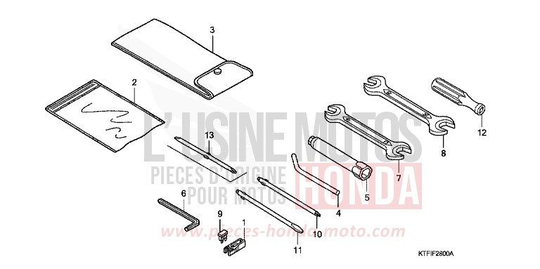 OUTILS de SH125 PEARL COOL WHITE (NHA16) 2010