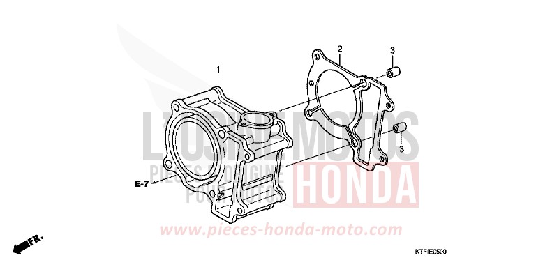 CYLINDRE de SH125 VELVET RED METALLIC (R302) de 2010