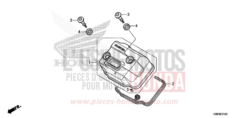 COUVERCLE DE CULASSE de CB125R CANDY CHROMOSPHERE RED (R381) 2018