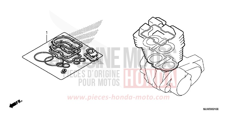 TROUSSE DE JOINT A de CB500X FORCE SILVER METALLIC (NH411) 2018