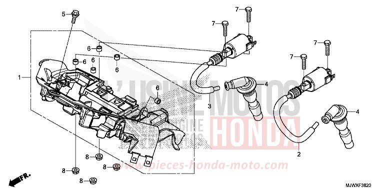 BOBINE D'ALLUMAGE de CB500X FORCE SILVER METALLIC (NH411) de 2018