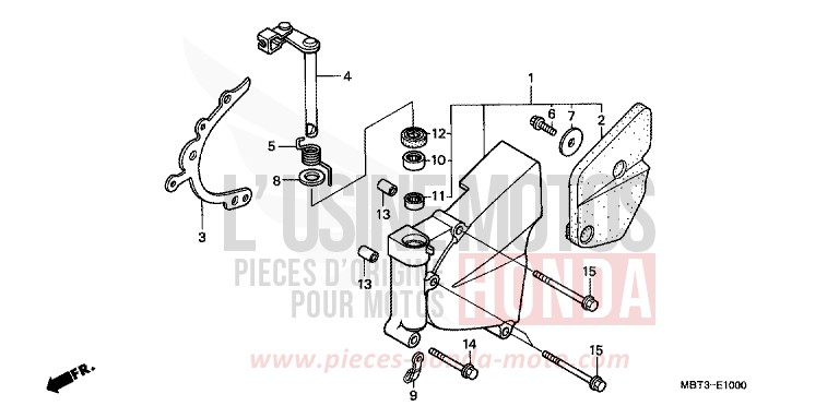 PANNEAU CARTER-MOTEUR G./ POMPE A EAU de Varadero CANDY XENON BLUE (PB324) 2002