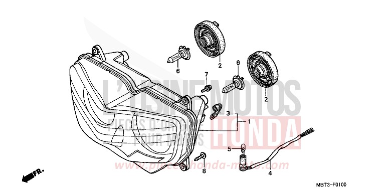 PROJECTEUR de Varadero CANDY XENON BLUE (PB324) 2002
